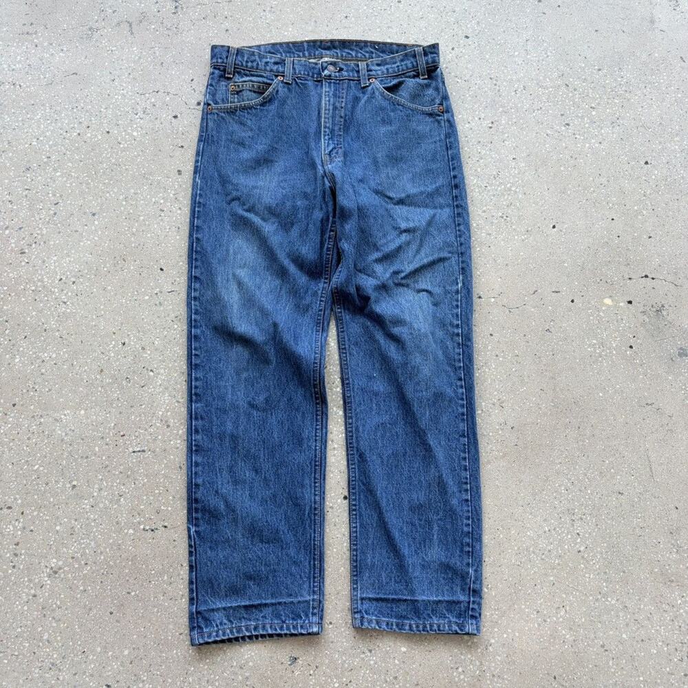 Vintage 80s Levi's 505 Dark Wash Regular Fit Jeans 34x30